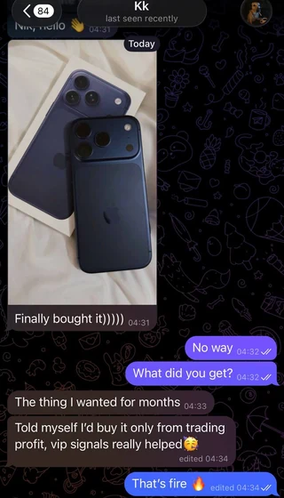 Private Diamond Club feedback, original conversation screenshot 4